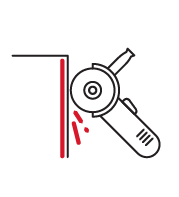 Abrade bonding areas
